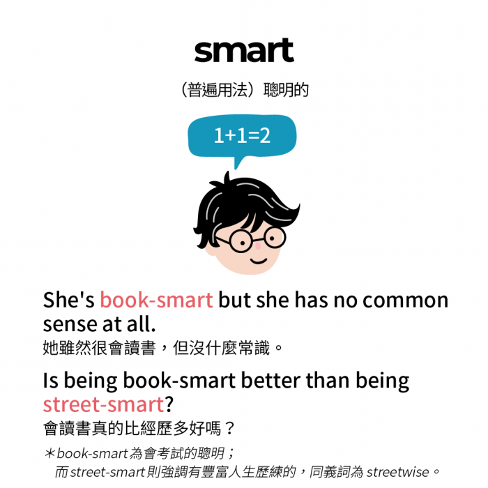 都是 聰明 Smart Clever Wise 哪裡不一樣